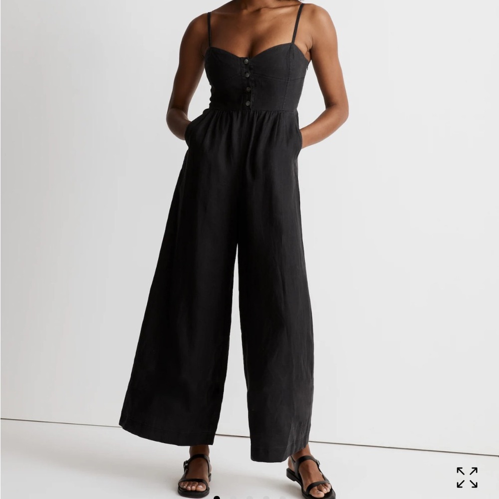 Madewell Sleeveless Wide-Leg Jumpsuit